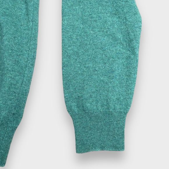 $616 PAUL SMITH 100% CASHMERE Green Crewneck Long Sleeve Sweater Mens Size M - Picture 11 of 16